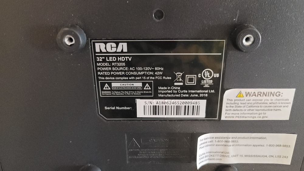 RCA 32" LED HDTV - Model RT3205 - photo 4
