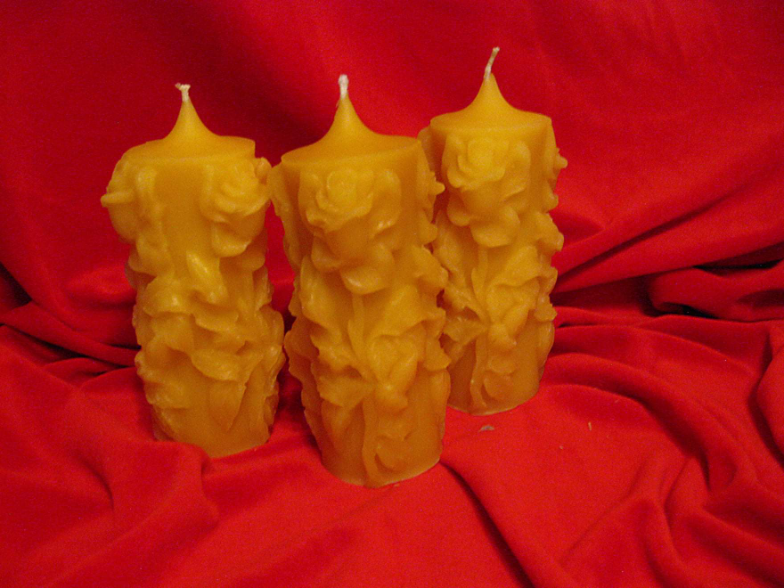 Pillar Beeswax Candles - photo 3