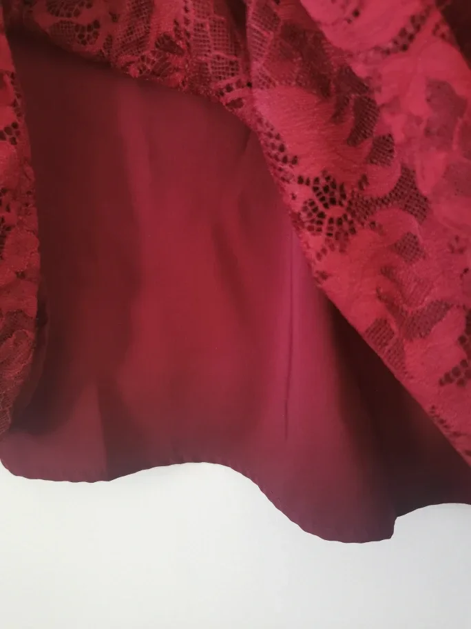 ModCloth Burgundy Lace Top - Size 4X image indicator(5)