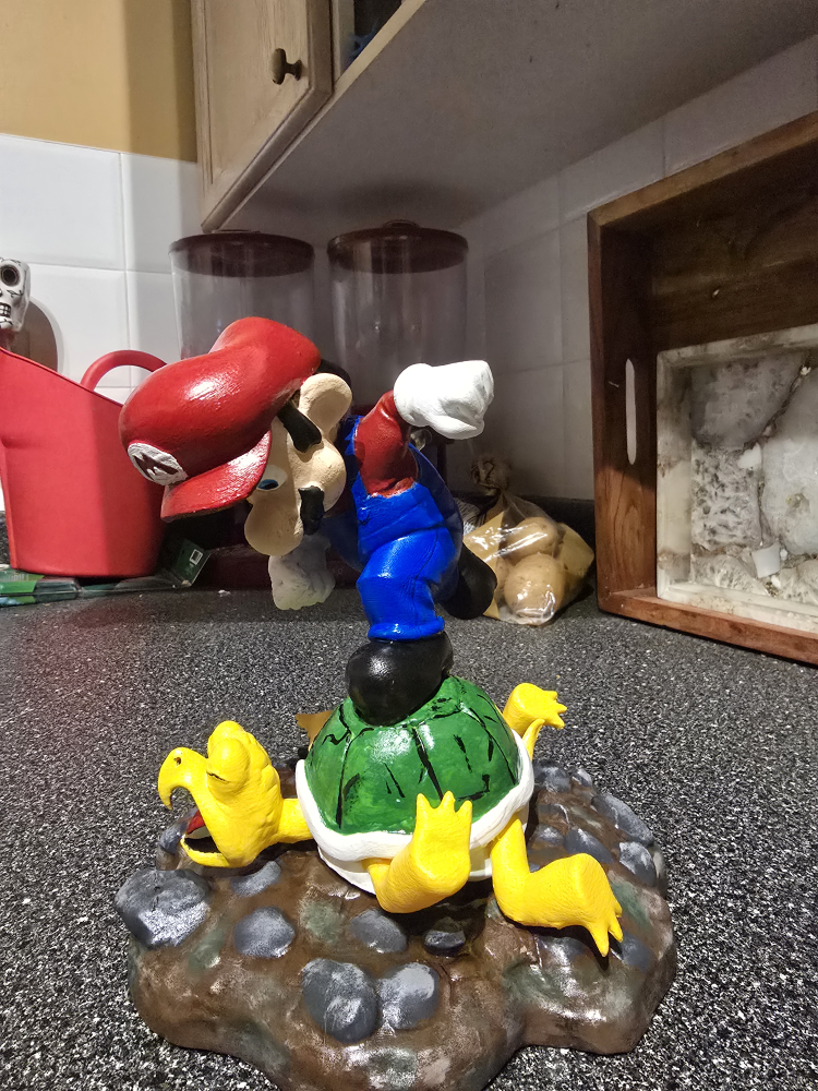 custom made mario display peace