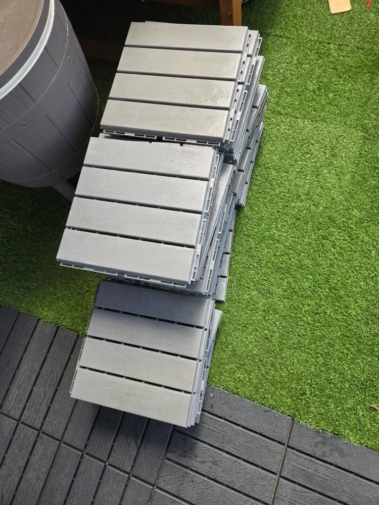 50 ikea runnen tiles light grey 1ft x 1ft image indicator(2)