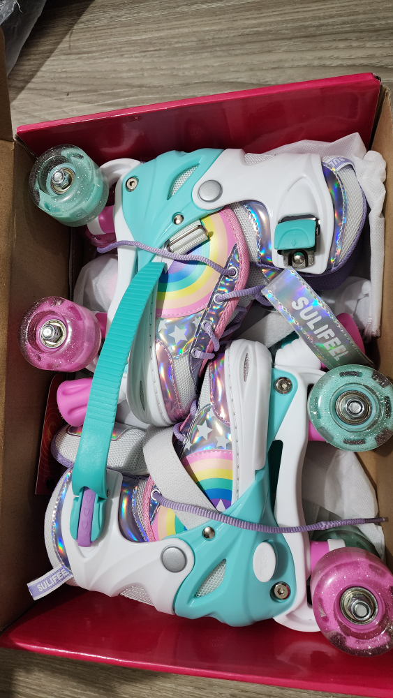 SULIFEEL Rainbow Unicorn Roller Skates - Small - photo 2