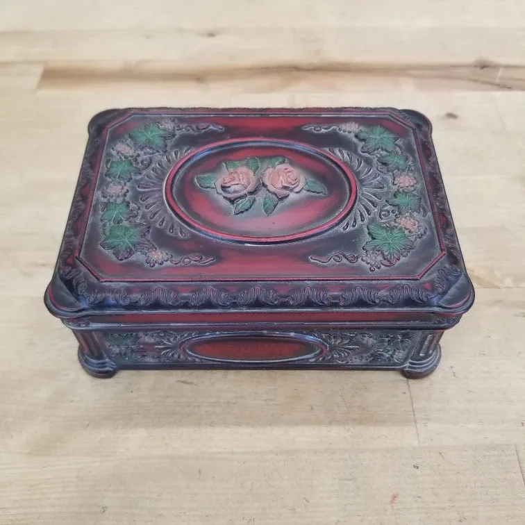 Vintage Jewelry Box faux wood thumbnail