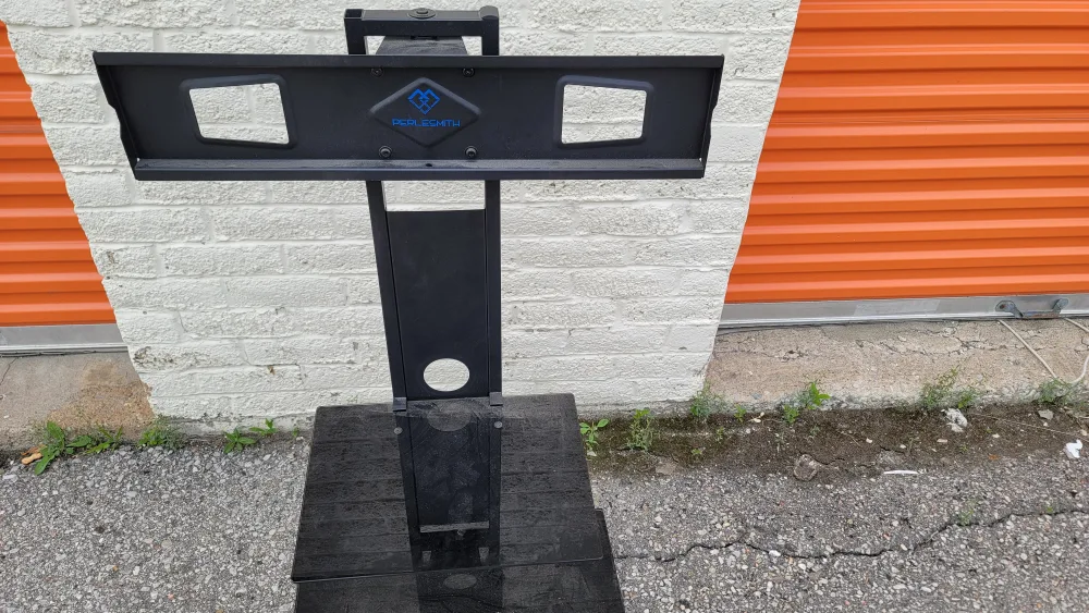 PERLESMITH TV Stand with Shelves image indicator(2)