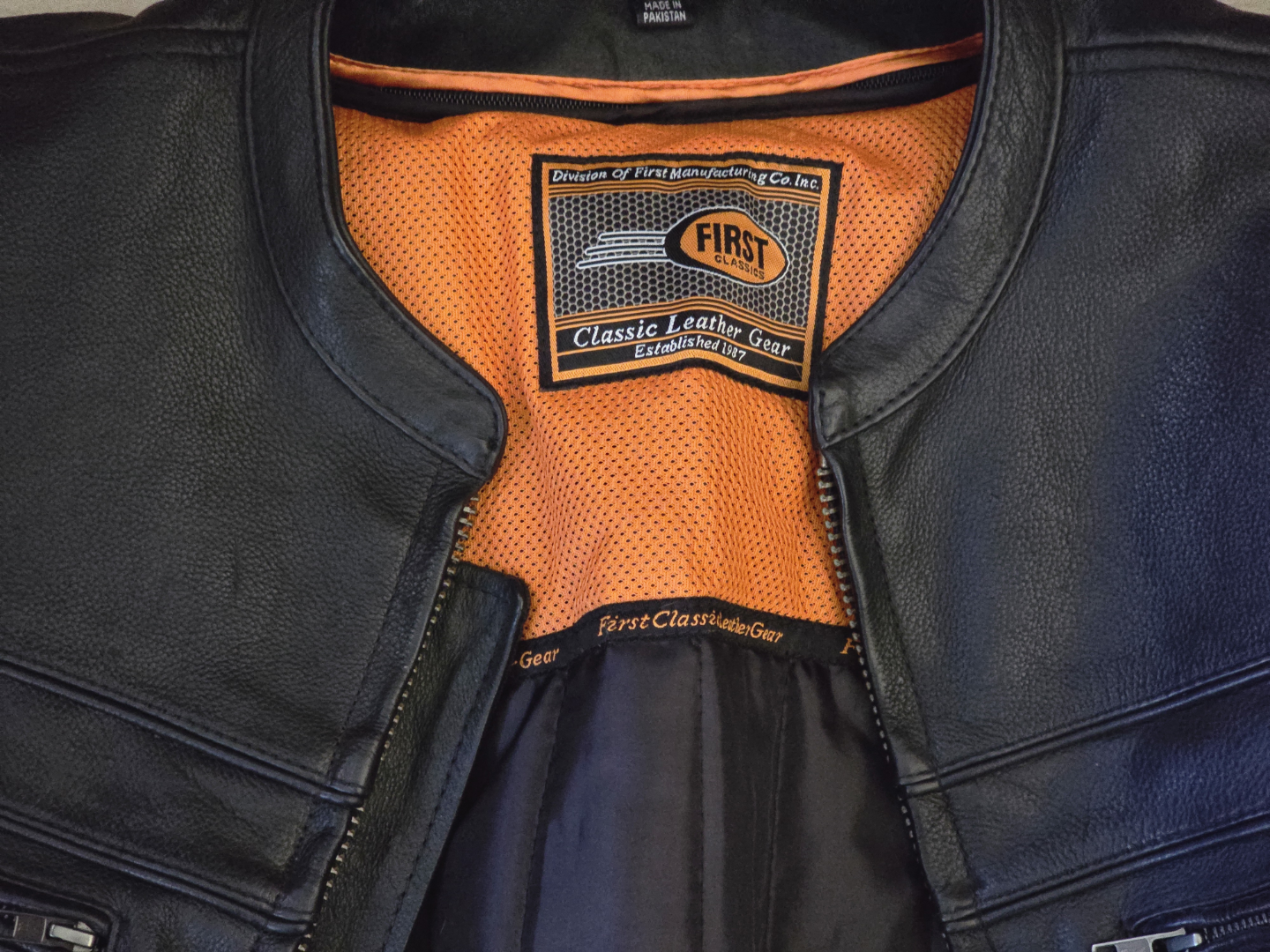 First Classics Leather Motorcycle Jacket  - XL - photo 2