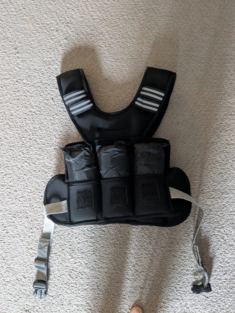 Weighted Vest 6lb adjustable image indicator(3)
