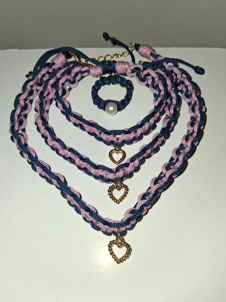 4 Piece Macrame Jewelery Set thumbnail