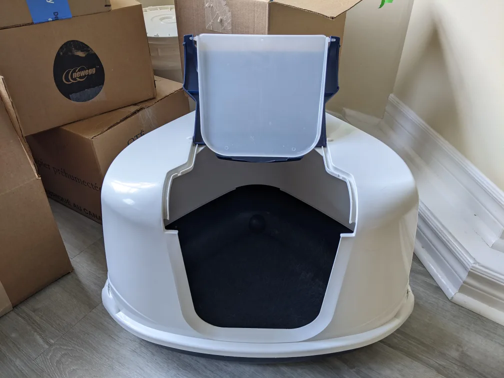 Enclosed cat litter box image indicator(2)