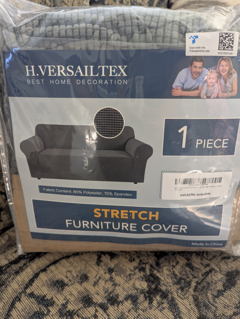 Stretch Sofa Cover - Grey - NEW