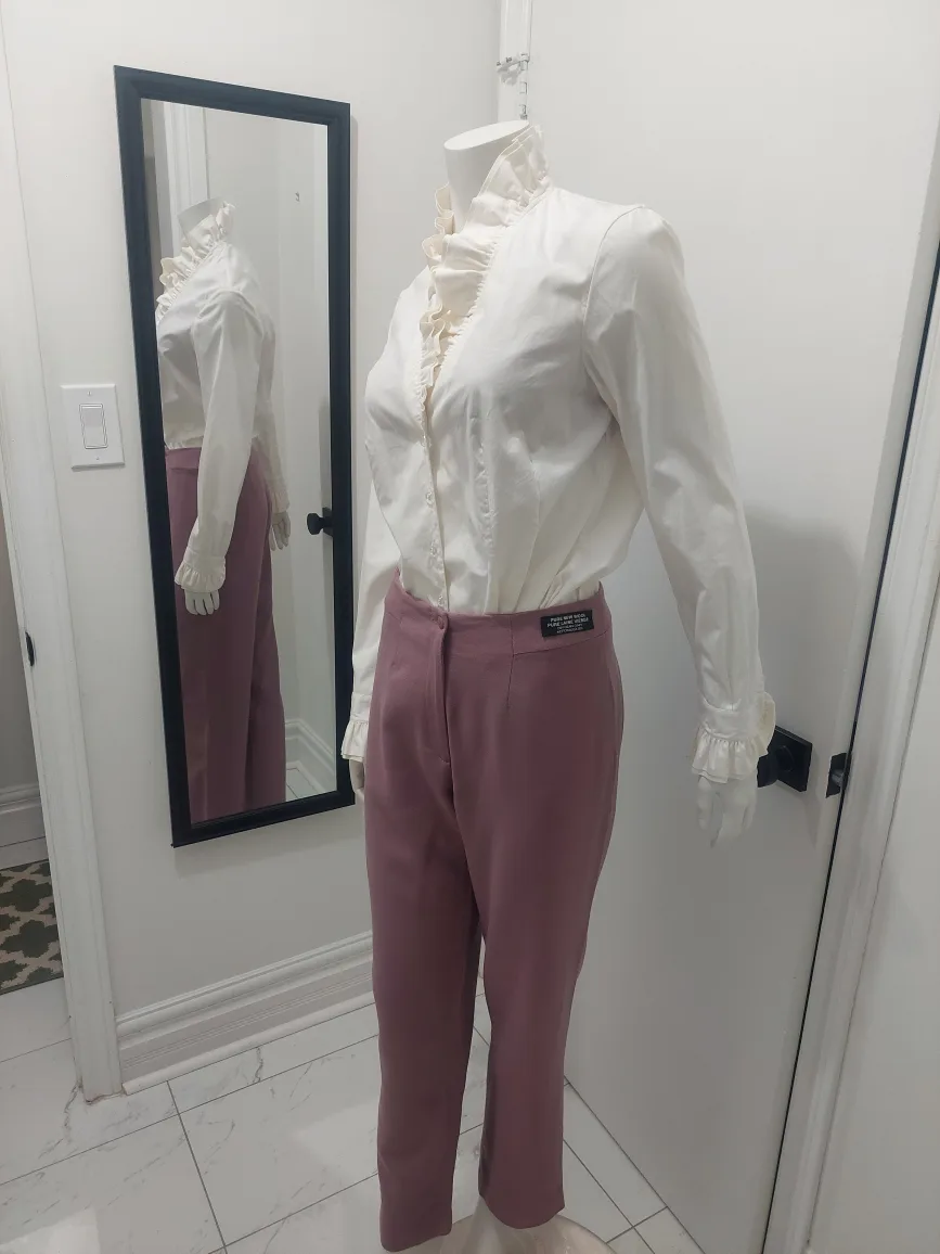 Brooks Brothers White  Elegant Ruffle  Blouse image indicator(6)