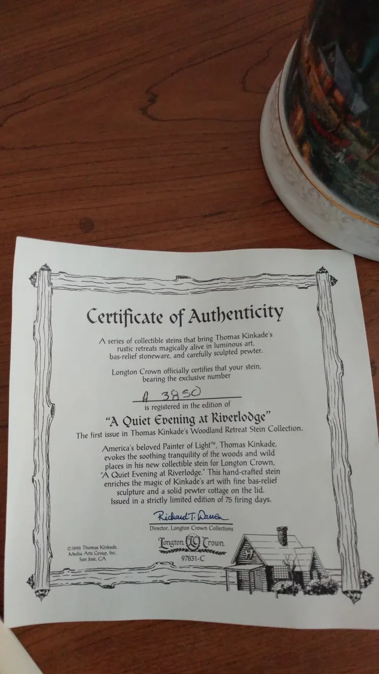 Thomas Kinkade Stein with Lid image indicator(4)