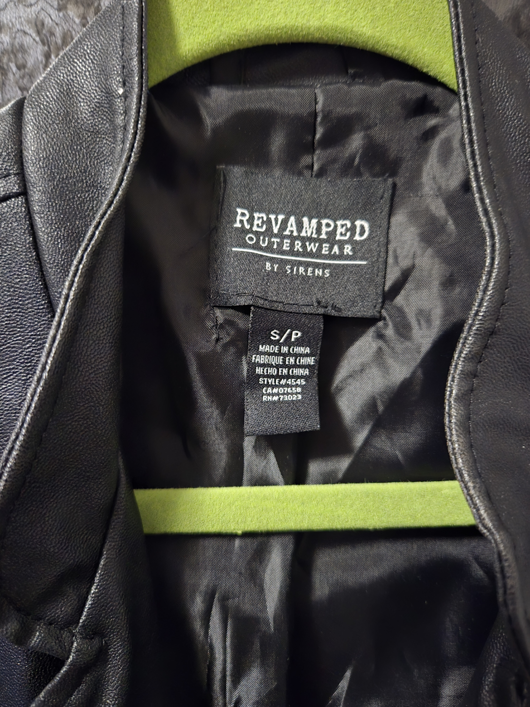 Revamped by Sirens Black Faux Leather Jacket - photo 3