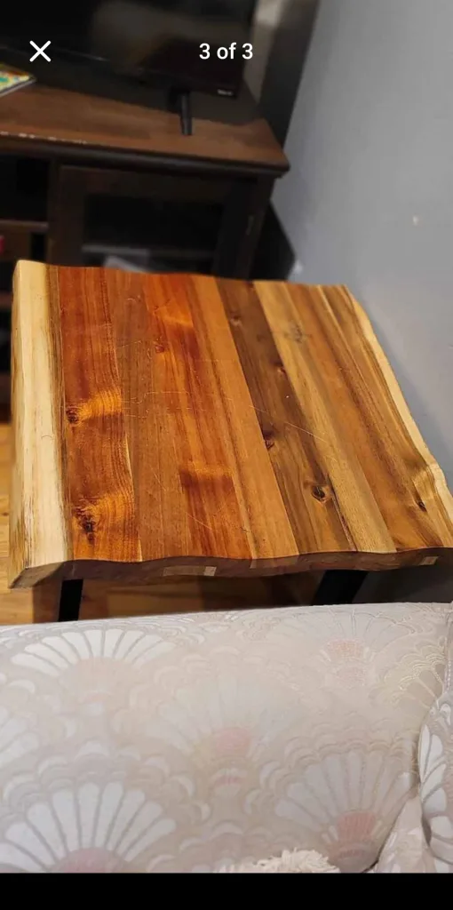 Live Edge Wood Side Table (MOVING SALE ) image indicator(2)