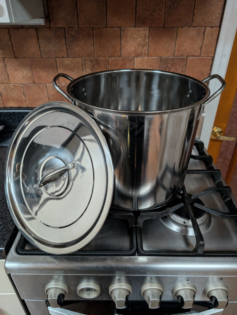 Large 5-Gallon Stainless Steel Brewing Pot with Lid 🍲 - photo 2