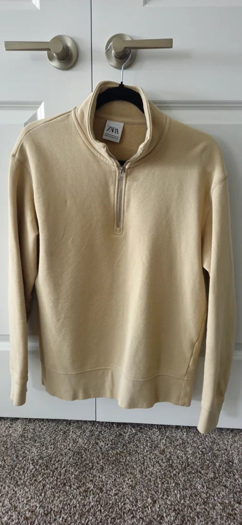 ZARA ZIP POLO SWEATSHIRT thumbnail