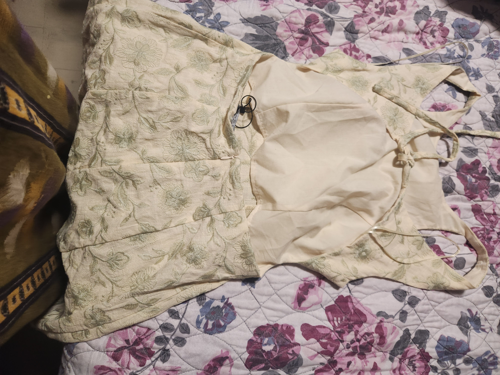 Zara Floral Embroidered Mini Dress size s/26 - photo 2