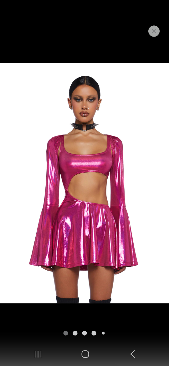 "Dolls Kill" -Disco Dazzler mini dress&shrug