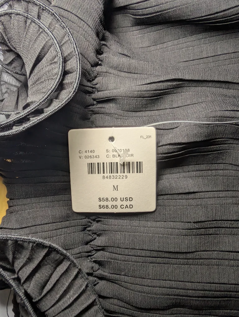 Anthropologie Black Ruffled Skirt - Size M image indicator(3)