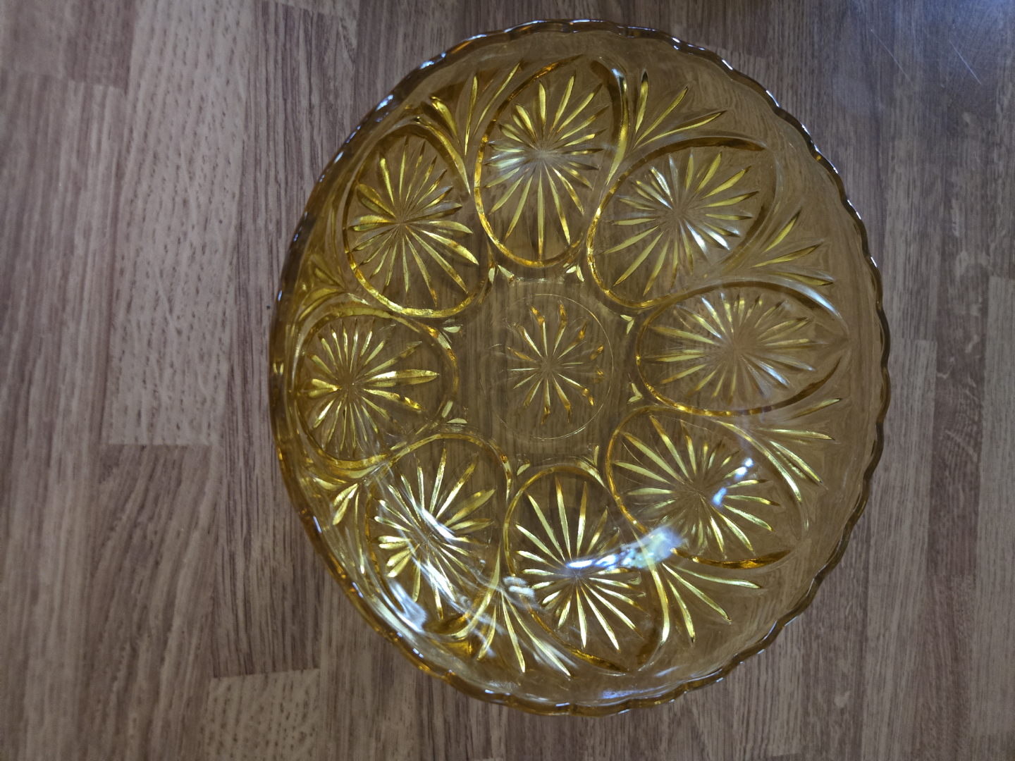 Vintage Amber Glass Bowl - photo 2