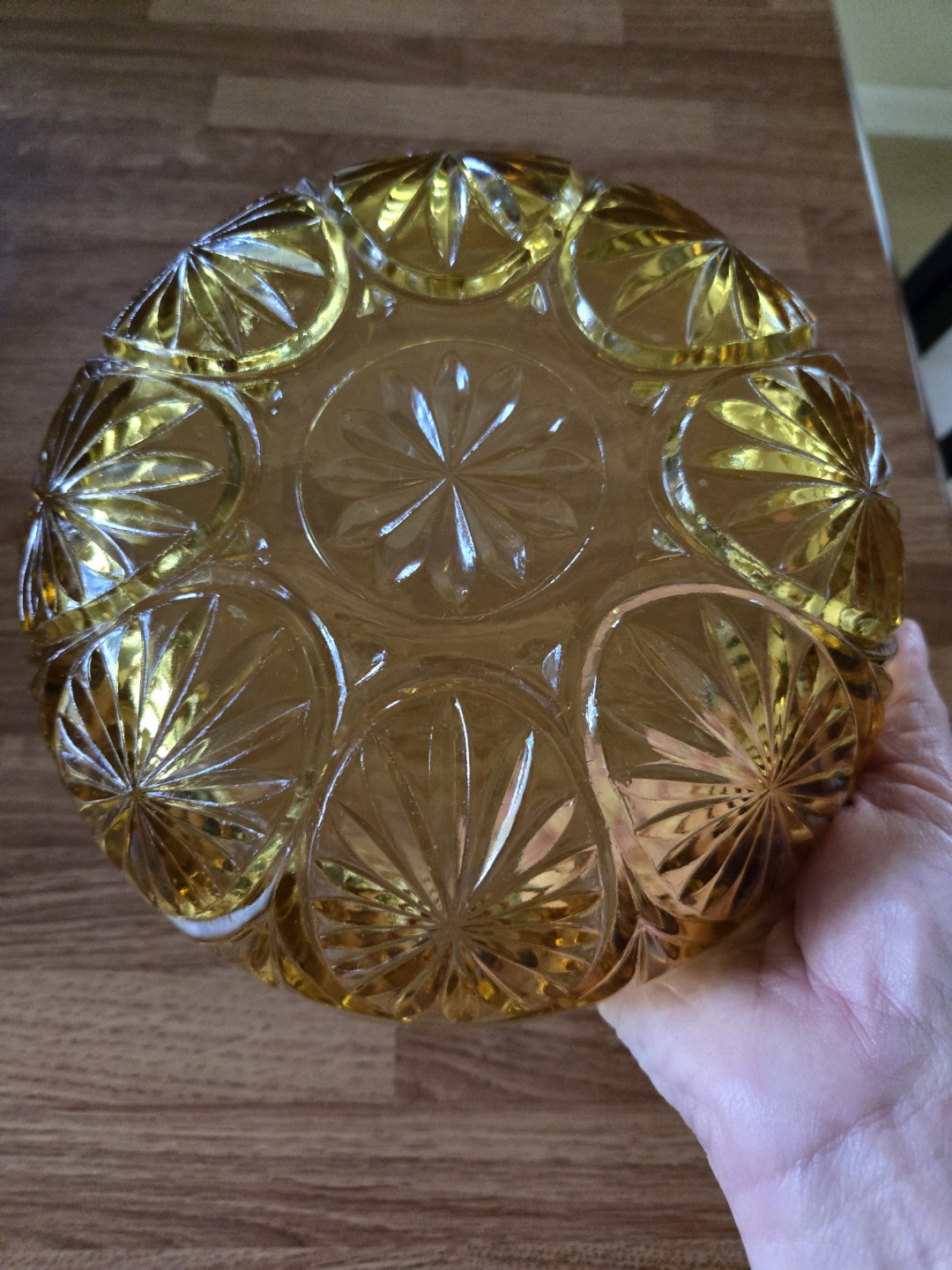 Vintage Amber Glass Bowl - photo 3