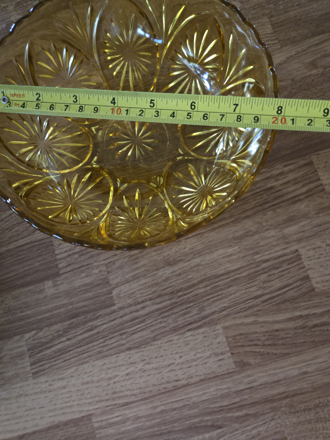 Vintage Amber Glass Bowl - photo 4
