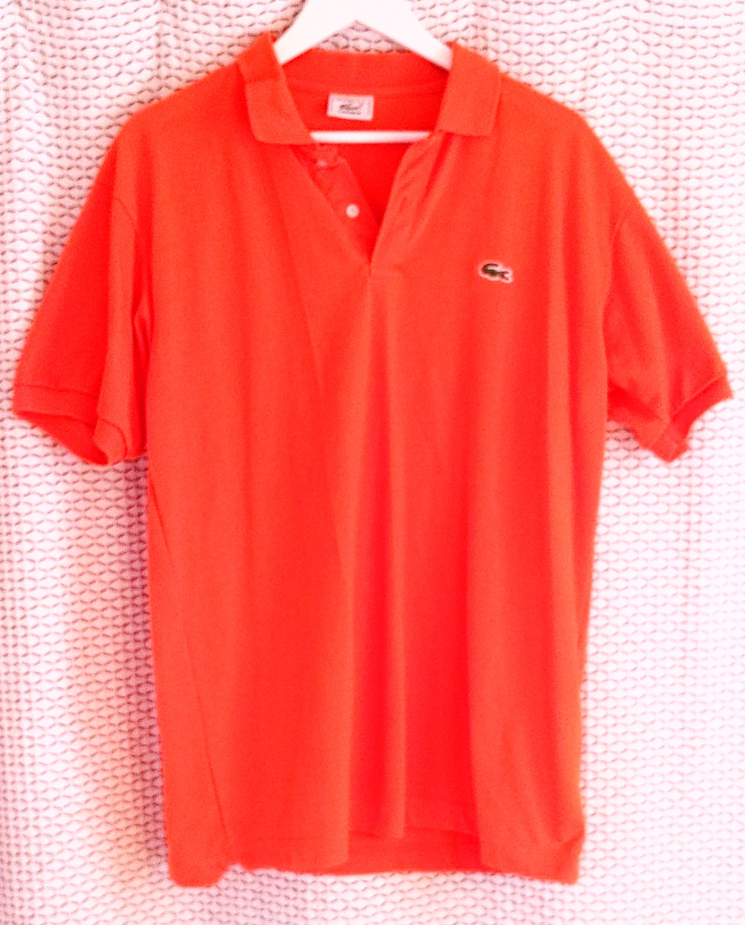 Orange Lacoste Polo Shirt