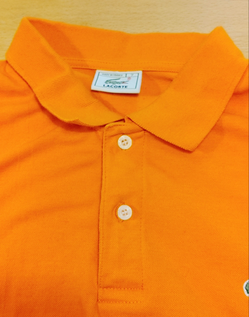 Orange Lacoste Polo Shirt - photo 4
