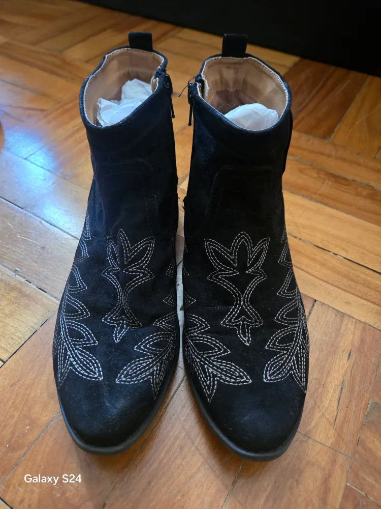 Reportage Black Ankle Boots, Size 8 image indicator(2)