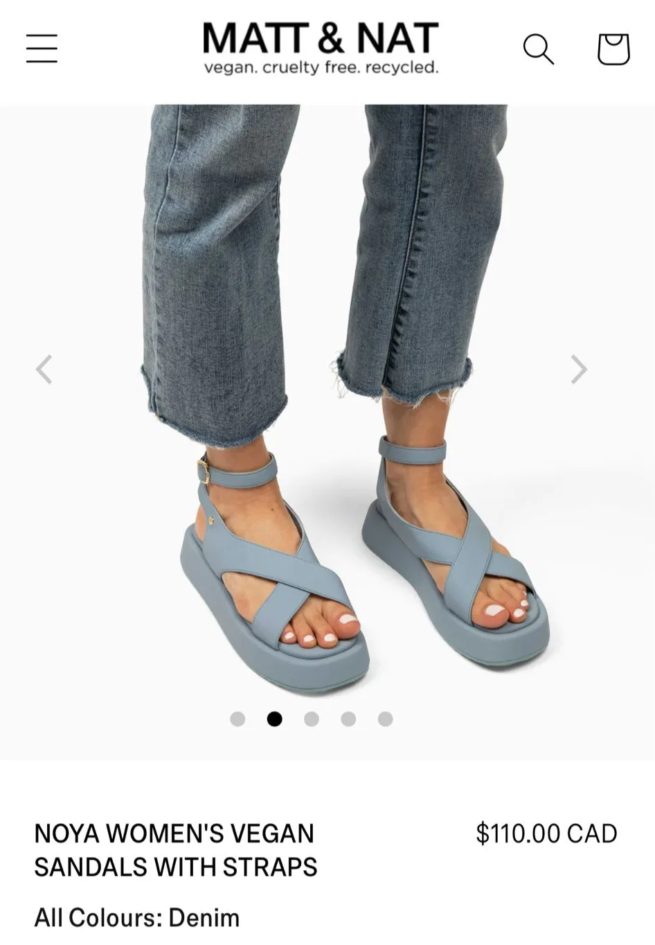 Matt & Nat Noya Vegan Sandals thumbnail