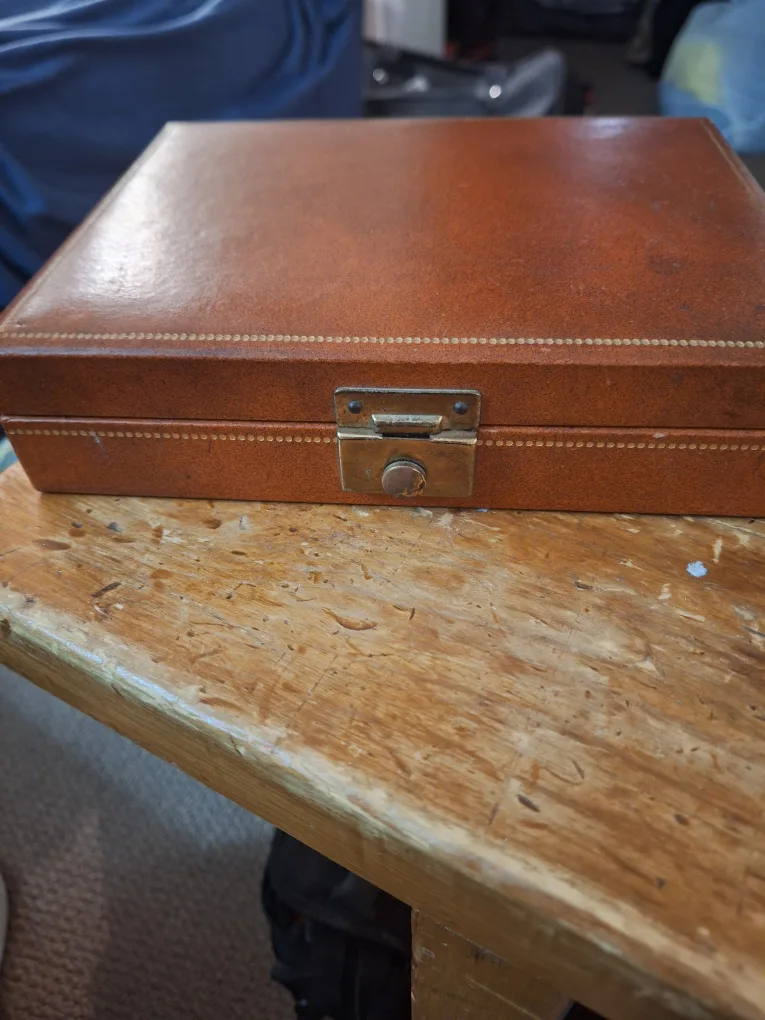 Men's Vintage Brown Jewellery Box thumbnail