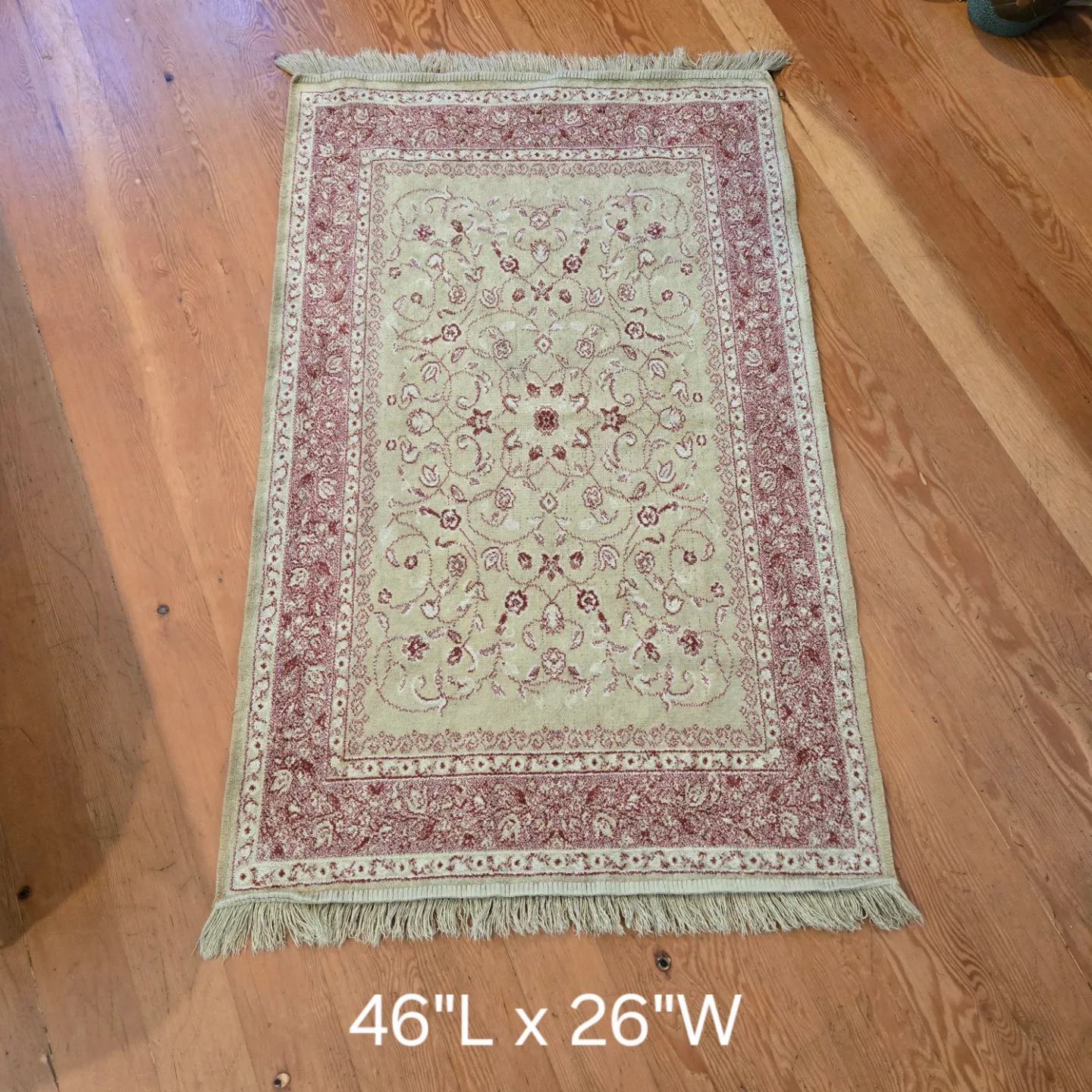 Turkish style area rug 46"L x 26"W thumbnail