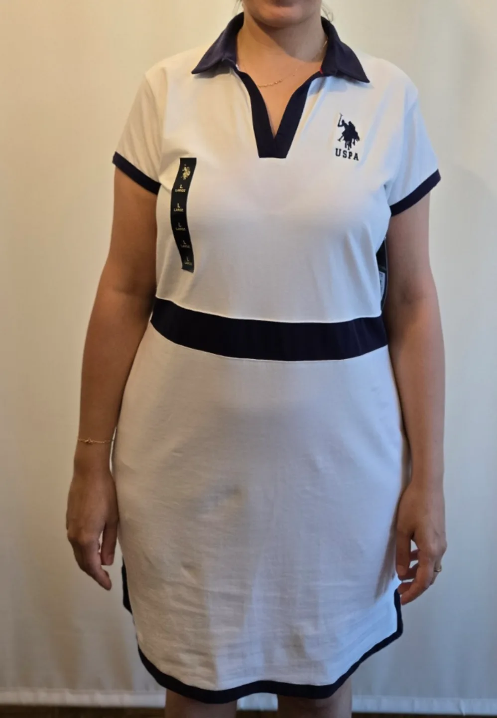 size Large. USPA Polo Dress thumbnail