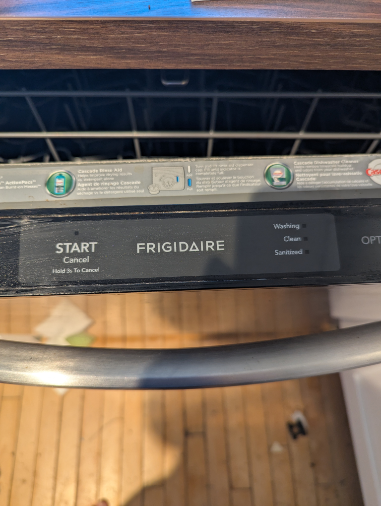 24" Frigidaire Dishwasher - Stainless Steel finish