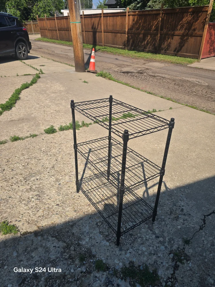 Black Wire Shelving Unit thumbnail