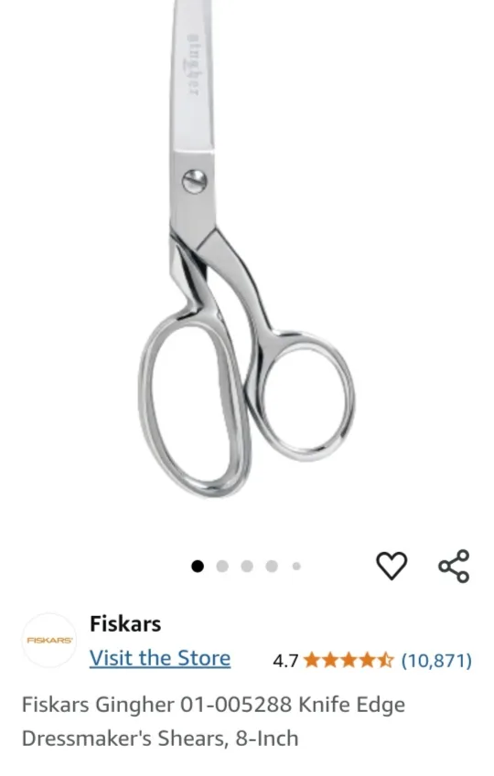 Fiskars Gingher Dressmaker Shears image indicator(2)