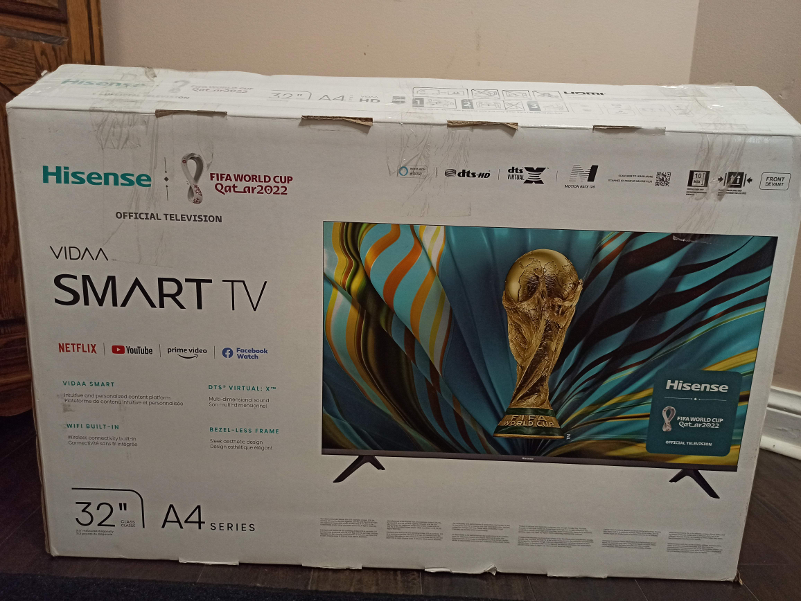 Hisense 32" A4 Series Smart TV - New in Box - photo 2