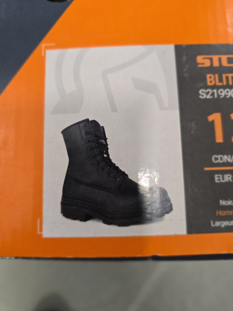 STC Blitz S21990-1 Black Work Boots - Size 12 - photo 2