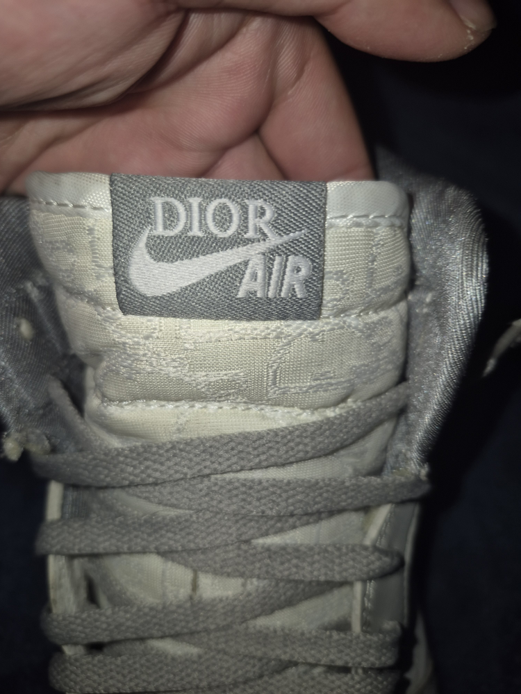 Nike Air Jordan 1 Dior High Grey - photo 3
