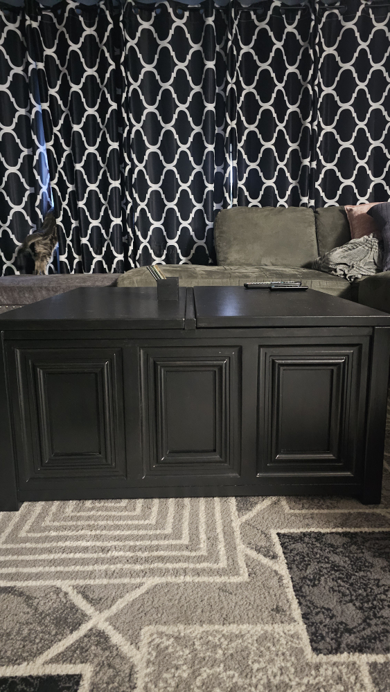 black lift top coffee table
