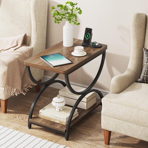 Modern Side Table with Storage - photo 2