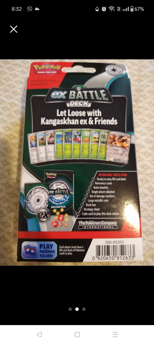 Unopened Pokemon TCG EX Battle Deck - Kangaskhan EX image indicator(2)