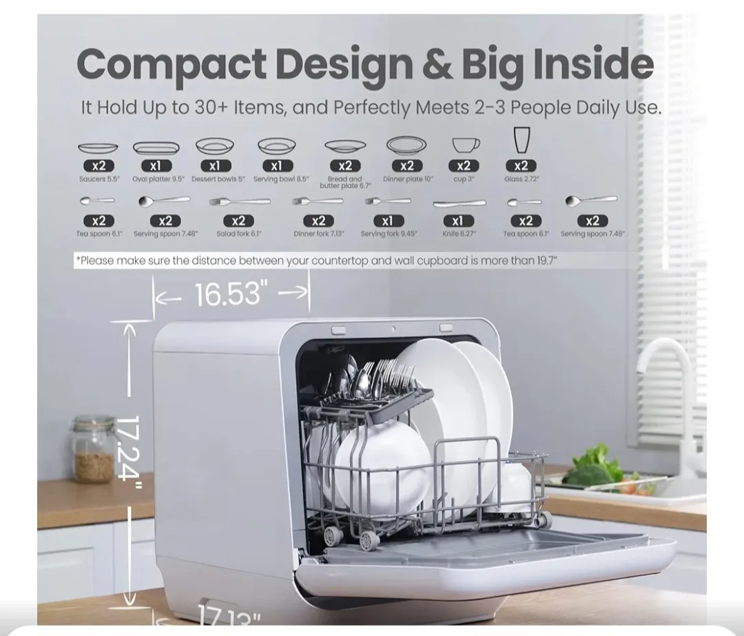 Comfee Compact Dishwasher image indicator(2)