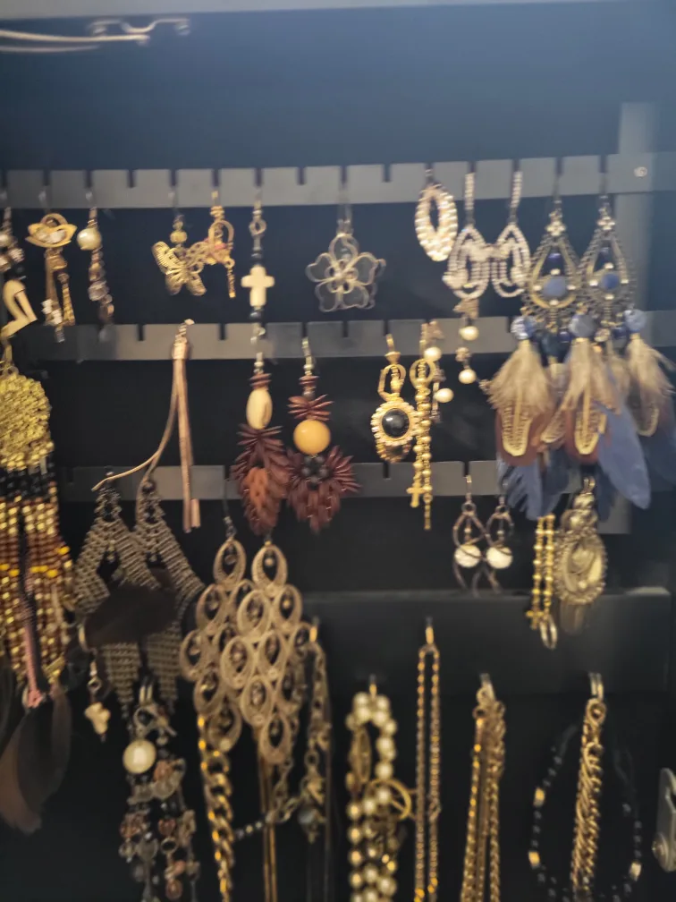 Jewellery Armoire with Mirror - Black image indicator(4)