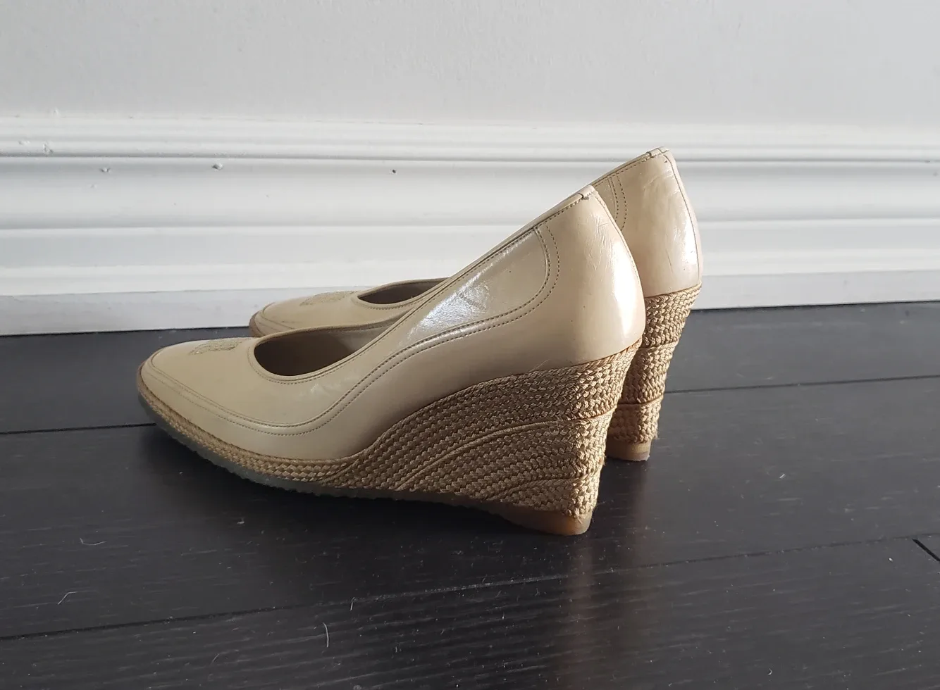Lanvin Leather Espadrille Wedge Heels image indicator(2)