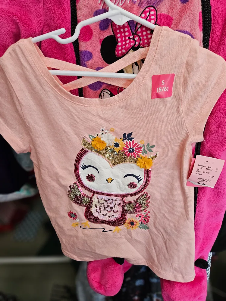 Isaac Mizrahi Owl Tee - Size S (5/6) thumbnail