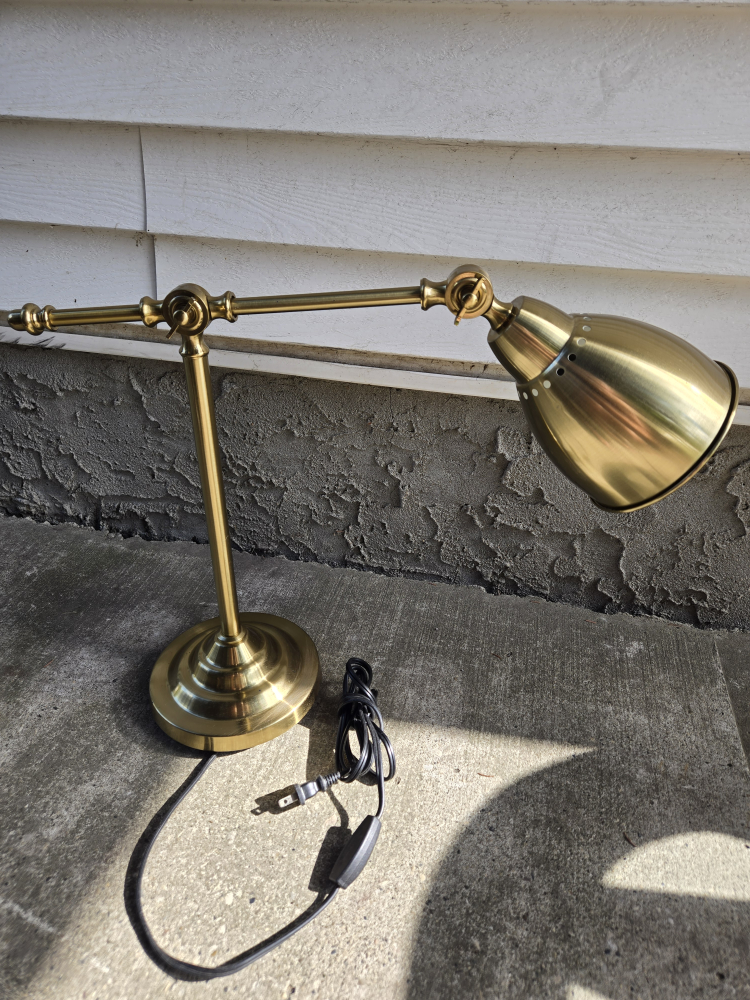 Adjustable Brass Desk Lamp - photo 3