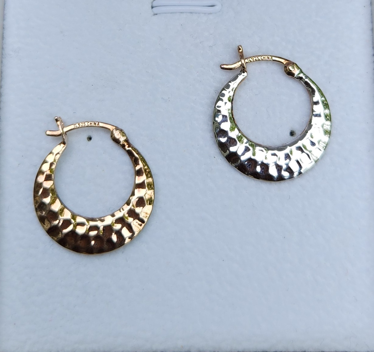 925 Sterling Silver/Gold Earrings - photo 2