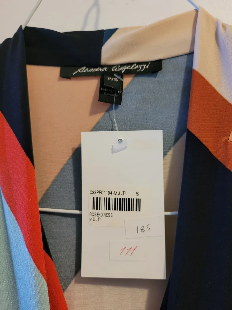 *new* FEMME Wrap Dress - Striped, Size S image indicator(4)