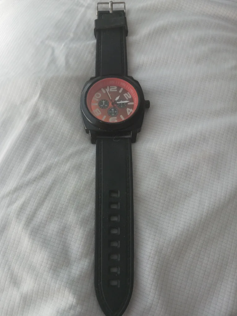 Black and Orange Chronograph Watch image indicator(2)
