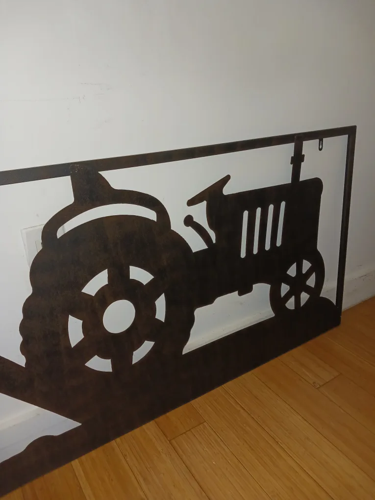 Medium Farm Tractor Wall Decor Rare Piece 1 of 1 image indicator(2)